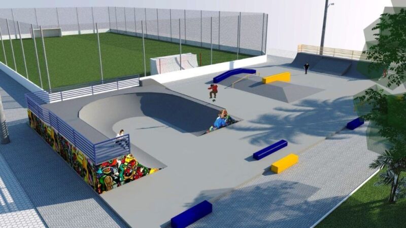 A pista de skate